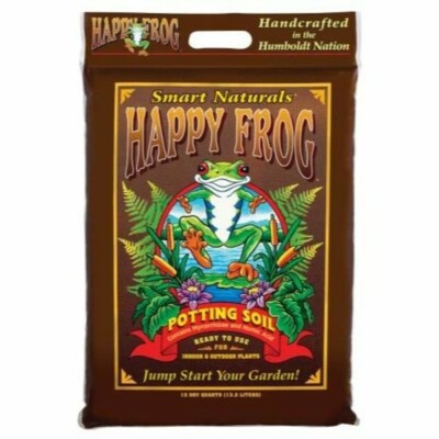 Fox Farm FX14054 Happy Frog Potting Soil, 12 Quart - Pack of 5 bags