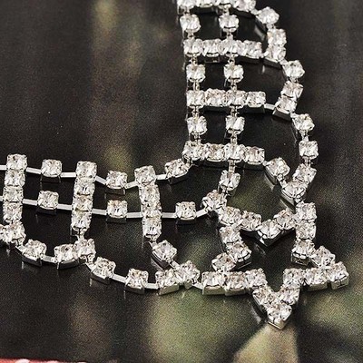 deluxe womens white gold filled clear cz the princess necklace