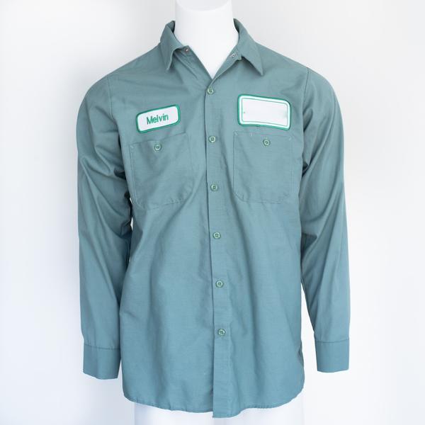 Used Work Shirts 100% Cotton GREEN Cintas, Redkap, Unifirst, G&K