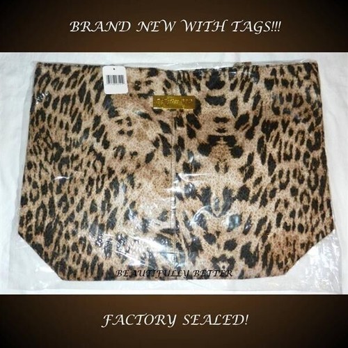 BABYLISS LEOPARD / CHEETAH HAIR STRAIGHTENER/FLAT IRON/BLOW DRYER TOTE BAG PURSE