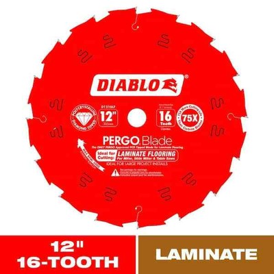 DIABLO 10 in. x 12 Teeth PergoBlade For Laminate And Wood Flooring Saw Blade