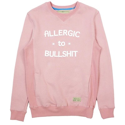 Женское Entree Wmns Allergic To Bullshit Crewneck розовый