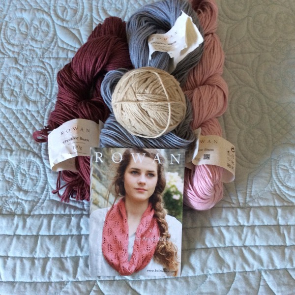 Four Skeins Rowan Creative Linen Knitting Wool +Pattern in Didsbury