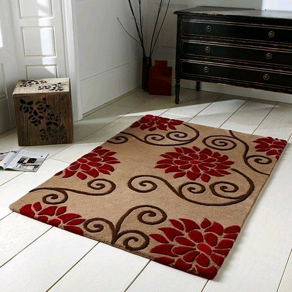Hand Carved Floral Wool Rug in Loughton, Essex Gumtree