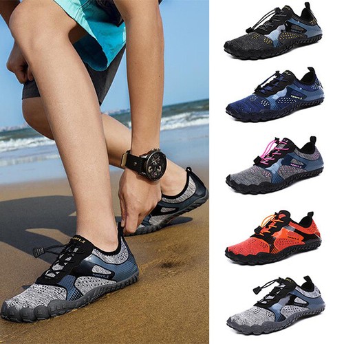Herren Damen Wasserschuhe Tauchschuhe Strandschuh Schwimmschuhe Atmungsaktiv DE