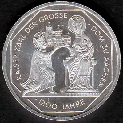 10 DM Karl d. Große/Dom zu Aachen, 2000