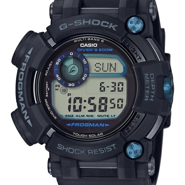 Pre-owned Casio G-shock Gwf-d1000b-1jf Frogman Solar Atomic Men Watch Japan With Box