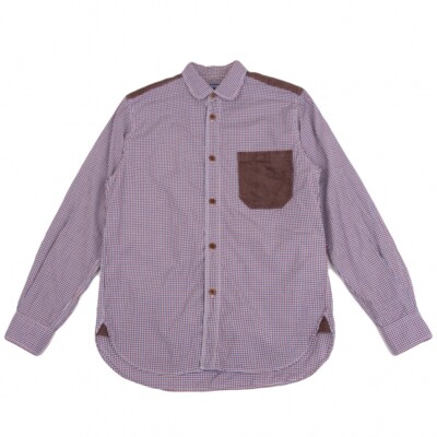 充*電様 JUNYA WATANABE MAN check shirt eYe JUNYA WATANABE MAN Check Switching Flannel Shirt Yellow