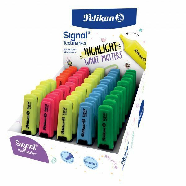 Confezione 50 Pezzi Pennarelli Evidenziatori Colori Assortiti Pelikan dfh