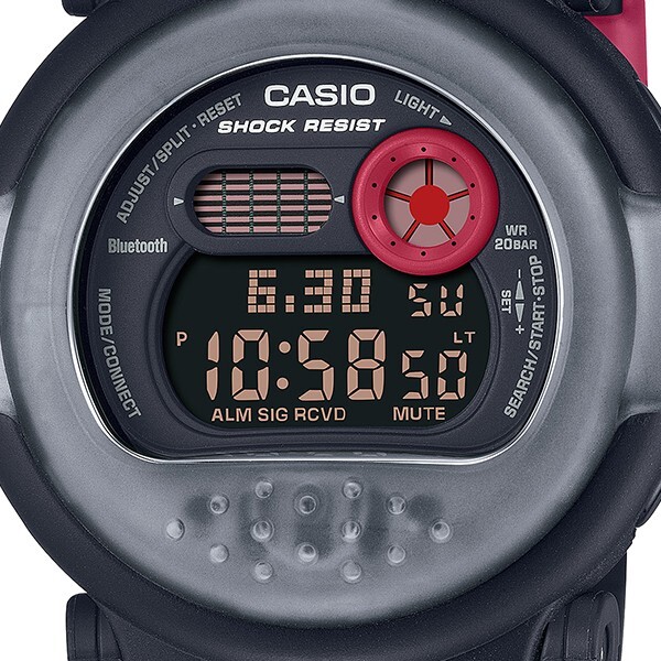 Pre-owned Casio G-shock G-b001mva-1jr Men's Watch Digital Double Bezel Black Silver 2023