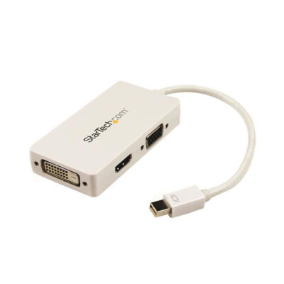 StarTech Travel A/V Adapter 3-in-1 Mini DisplayPort to VGA DVI or HDMI Converter
