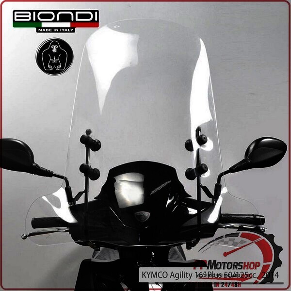 PARABREZZA PER SCOOTER KYMCO AGILITY 125/150 2008>2014 BIONDI APRILIA SR 50