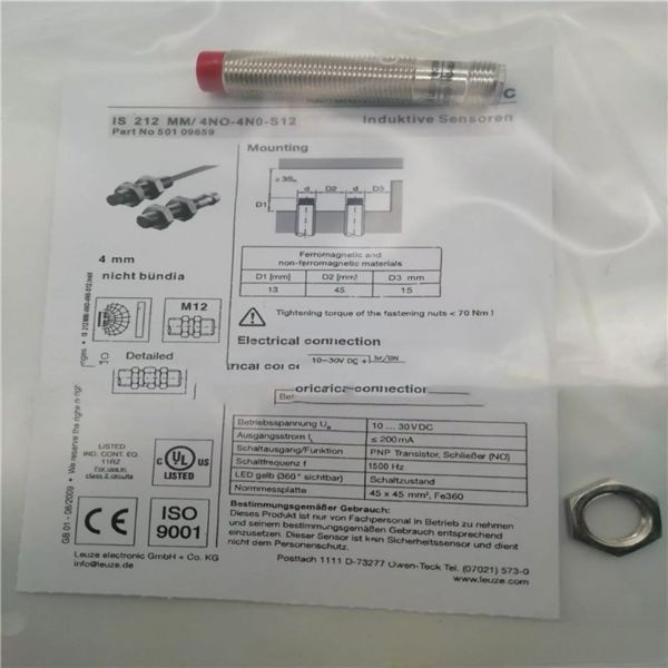 FOR IS 212MM/4NO-4N0-S12 Leuze New Photoelectric Switch