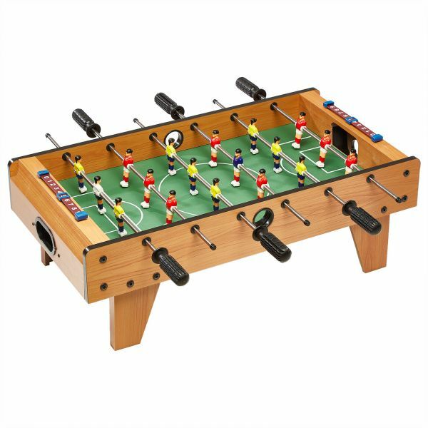 Mini Calcio Balilla Biliardino da Tavolo in Legno MDF 69x37x24cm lui