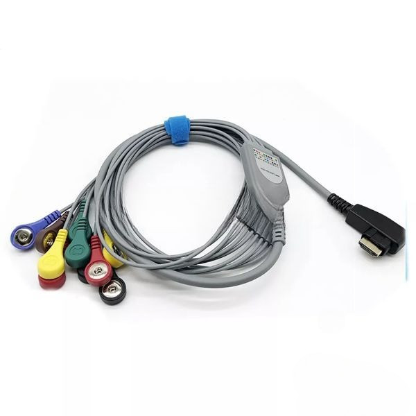 FOR DMS300-4A Dynamic ECG New Lead Wire 7 Lead Buckle Type