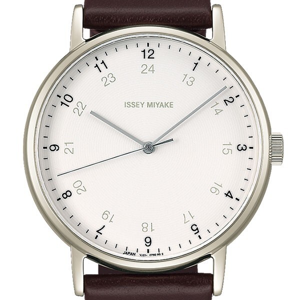 Pre-owned Issey Miyake F Nyaj007 Ichiro Iwasaki Collaboration Watch Brown In Box
