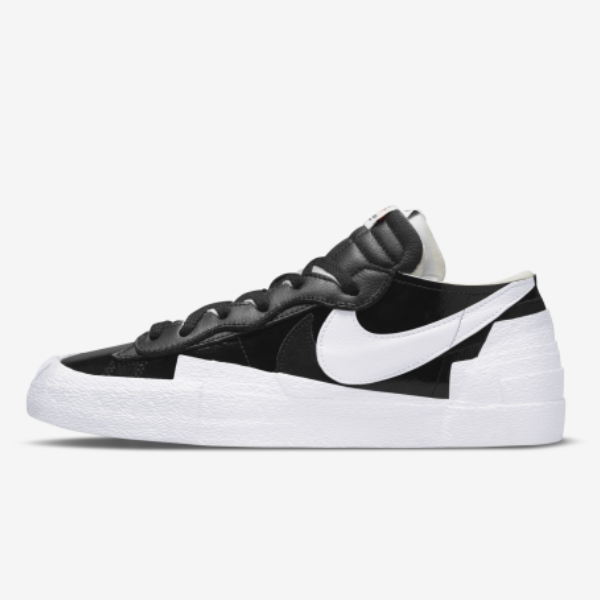 

Nike Blazer Low X Sacai Shoes «Черная лакированная кожа» — DM6443 001 Expeditedship, Черный, Nike Blazer Low X Sacai