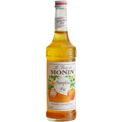 Monin Premium Pumpkin Pie Flavoring Syrup 750 mL
