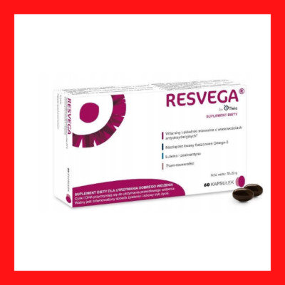 RESVEGA 60/120/180 capsules Lutein Resveratrol Vitamin D3 E Zinc Eye Health