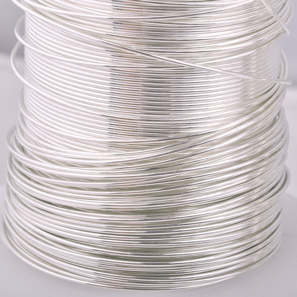 1M 999 Pure Sliver Round Wire Solid Dead Soft Fine Silver Craft Wire 18 - 9ga 