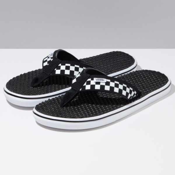 Черные тапочки Vans Checkerboard LA Costa Lite - VN0A38CUAPK Expeditedship