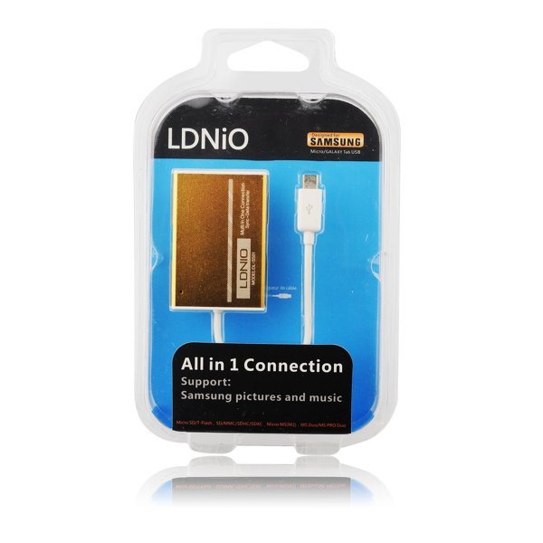 LETTORE MEMORIE MEMORY CARD READER MICROUSB SAMSUNG DL-S501 per GALAXY TAB