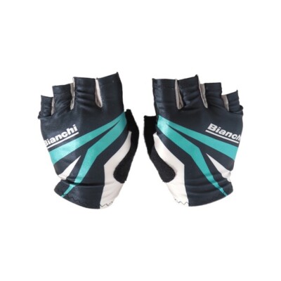 Bianchi Cycling Summer Gloves Basic Large Size Black/Celeste Color