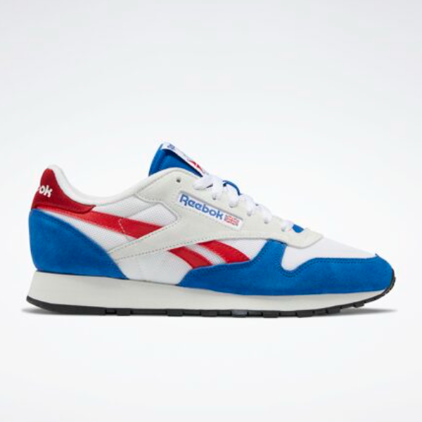 

Классические кожаные туфли Reebok — GX2257 Blue - Red Expeditedship, Синий, Reebok Classic Leather