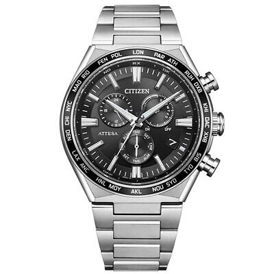 Pre-owned Seiko Citizen Attesa Act Line Cb5966-69e Black Men's Watch In Box