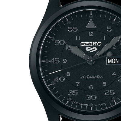 Pre-owned Seiko 5 Sports Field Street Style Sbsa167 Black Men's Watch In Box