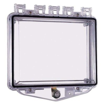 Safety Technology International Enclosure,Open,Clear,Flush,Key Lock STI-7510E