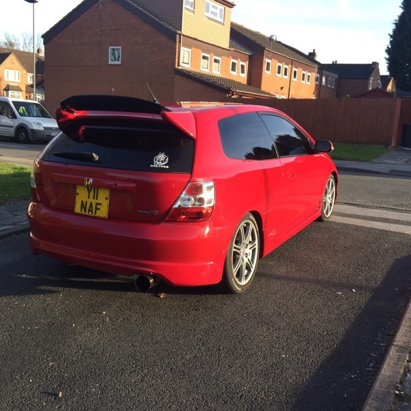 Civic Type R Parts. Mugen Spoiler. EP3 EP2, Prepped and Painted. Direct Bolt On Fit. (K&N