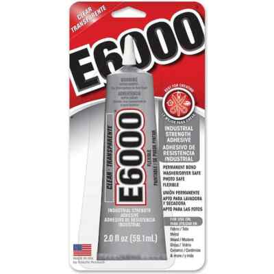 Industrial Strength E6000 Adhesive Clear Eclectic Glue Multi-Purpose, Gel, 2 Oz.