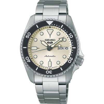 Pre-owned Seiko 5 Sports Sbsa227 White Skx Automatic 38mm Men's Watch In Box Japan