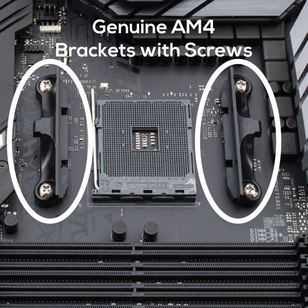 Genuine AM4 AMD CPU Cooler Motherboard Mounting Clips Brackets with Screws