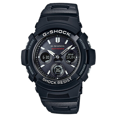 Pre-owned Casio International Warranty Awg-m100sbc-1ajf G-shock Radio Solar Men's Watch
