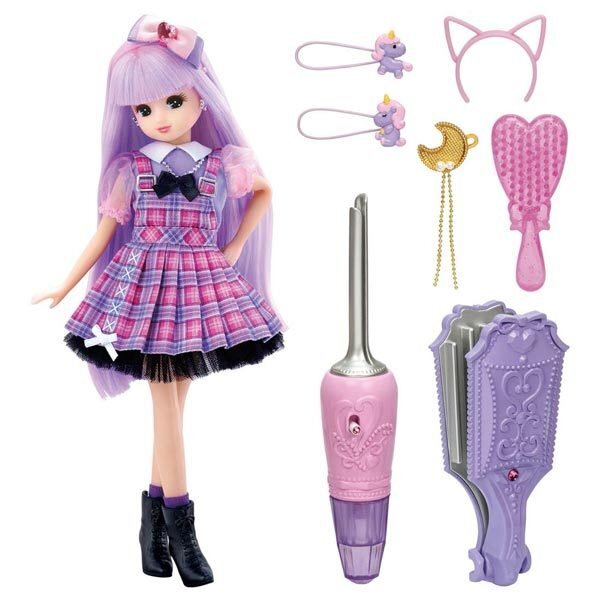 Takara Tomy Licca Chan Doll play set - Nizikyun Curl Licca