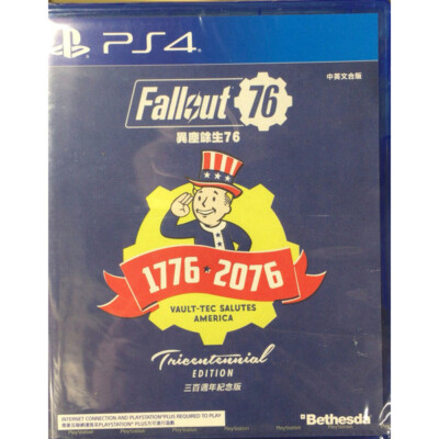 Fallout 76 Tricentennial Deluxe Edition (Asim) (PS4 Playstation 4) Brand New