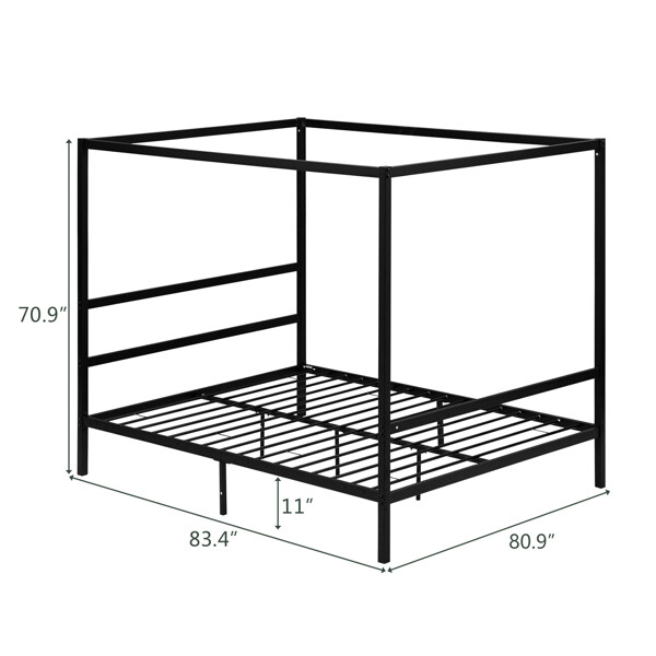 Square Tube Mosquito Net Iron Bed Three Horizontal Bed Head Single HorizontalBed