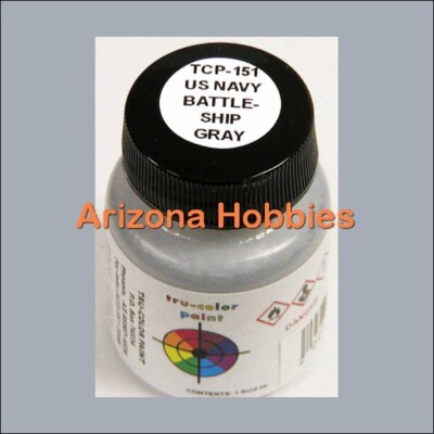 U.S. Navy BATTLESHIP GRAY 1 oz. bottle Tru-Color Paint