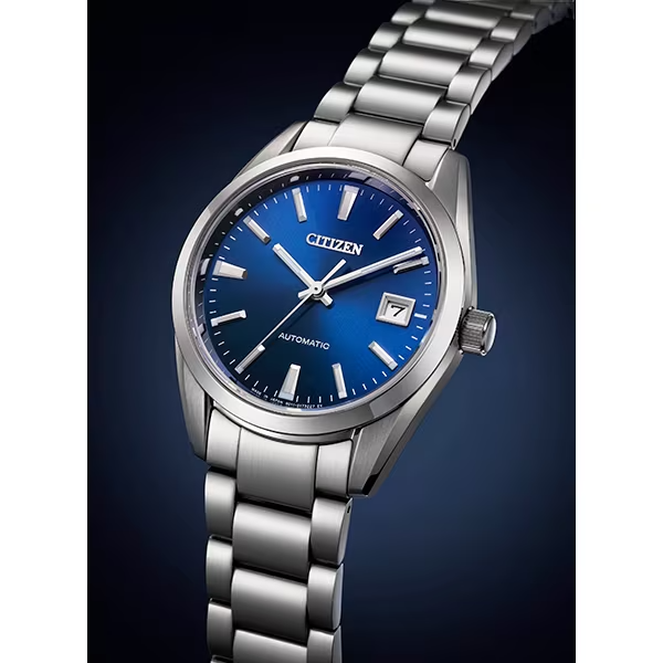 Pre-owned Citizen Collection Nb1050-59l Automatic Men Blue Dial Watch In Box