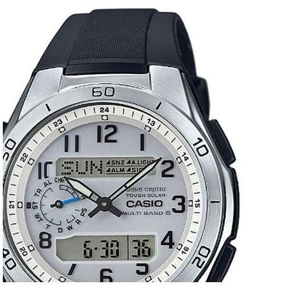 Casio Wave Ceptor WVQ-M650-7AJF Tough Solar Watch Men Multi band 6 Chrono White