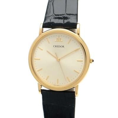 希少　CREDOR　18KT Seiko Credor 4J81-0A60 quartz SS stainless steel 18KT