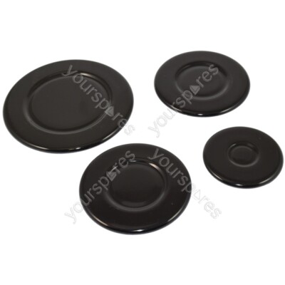 Cannon Cooker Hob Gas Burner Cap 4 Piece Set 55mm 75mm 100mm
