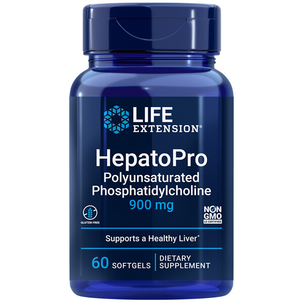 HepatoPro PPC Полиненасыщенный фосфатидилхолин 900 мг 60 гелей Life Extension