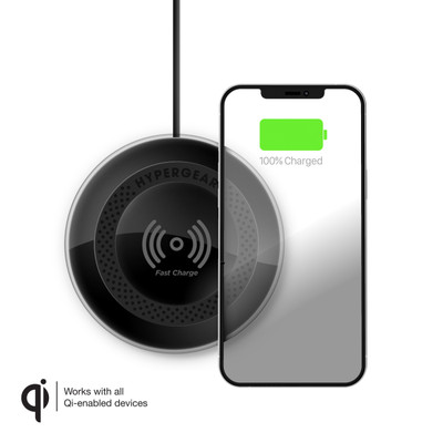 For Hypergear ChargePad Pro 15W Wireless Fast Charger - Black
