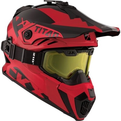 CKX TITAN AIR FLOW GLOSS RED HELMET 3XL