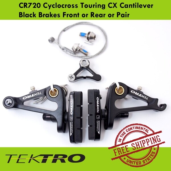 Tektro CR720 Cyclocross Touring CX Cantilever Black Brakes Front or Rear or Pair
