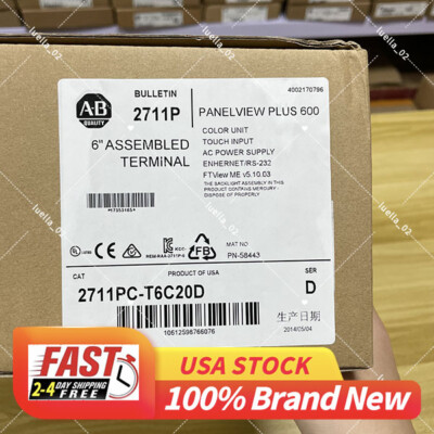 New Allen Bradley 2711PC-T6C20D Panelview Plus Compact600 Touch Free Shipping AB