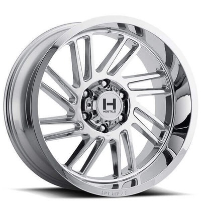 (4) 22'' Hostile Wheels H110 Stryker Armor Plated (Chrome) Off Road(B5)